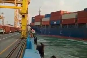 Polisi Dalami Kasus 'Crane' Pelabuhan Tanjung Emas Roboh