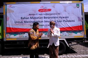 1.000 Paket Telur dan Ayam dari Japfa Didistribusikan ke Warga Isoman Surakarta