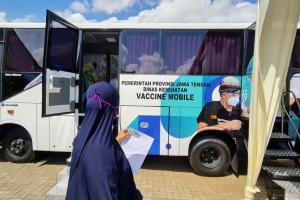 Sepekan Mengaspal, Bus Vaksin Keliling Pemprov Jateng Vaksinasi 1.453 Orang
