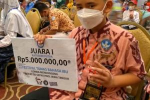 Jepara Bawa 4 Piala dari Festival Tunas Bahasa Ibu Tingkat Provinsi