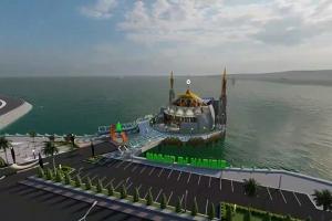 Tampung Ribuan Jemaah, Masjid Apung BJ Habibie Segera Selesai