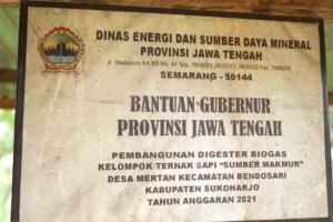 Pemprov Jateng Salurkan 270 Digester Biogas Dorong Desa Mandiri Energi