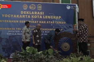 Tidak Ada Tanah Tumpang Tindih, Kota Yogyakarta Ditetapkan Jadi Kota Lengkap