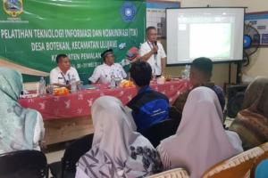 Perluas Pasar UMKM, Diskominfo Pemalang Gelar Pelatihan TIK bagi Warga Desa Botekan