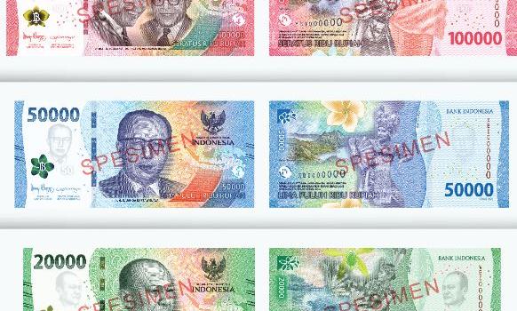 BI Luncurkan Uang Kertas Baru Rp1.000 hingga Rp100.000