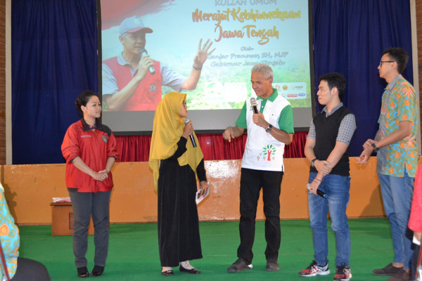 Kuliah Umum, Ganjar Singgung 'Cebong' dan 'Kampret'