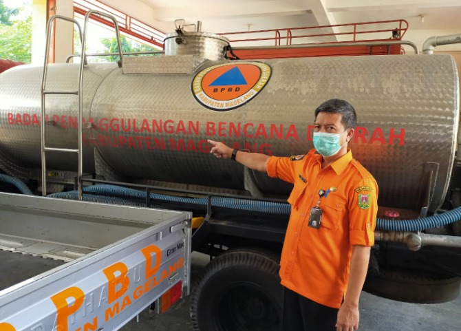 Musim Kemarau, BPBD Kabupaten Magelang Siapkan 90 Tangki Air Bersih
