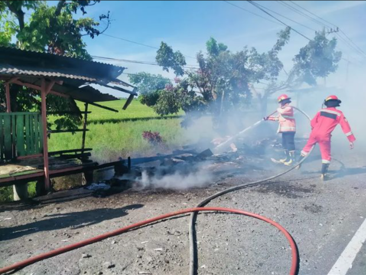 BPBD Pemalang Padamkan Kebakaran Warung di Kecamatan Taman